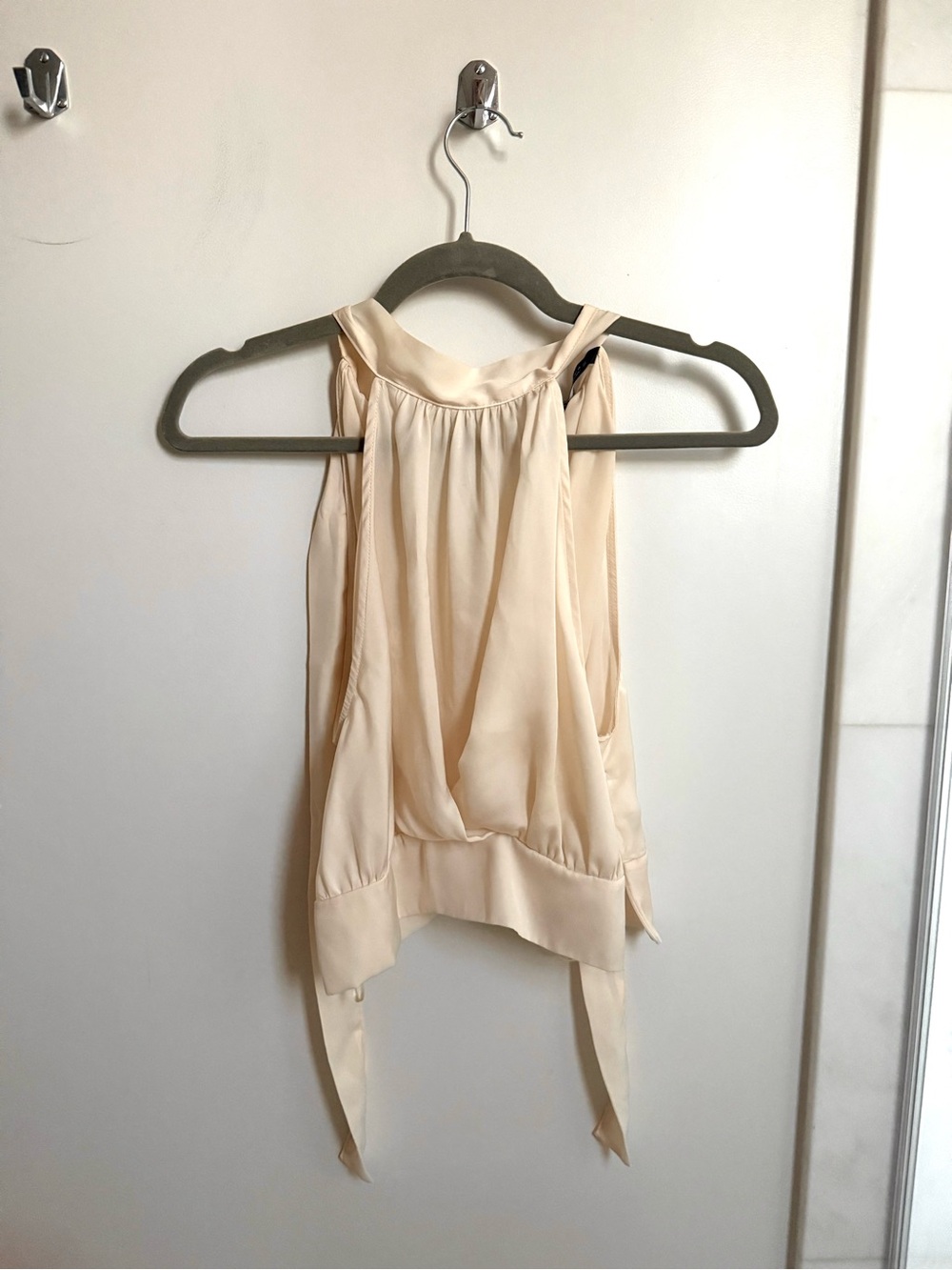 ZARA Halter Tie-Back Ruched Top | Size S | Excellent Condition